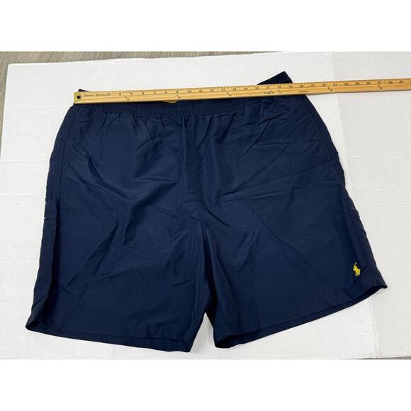 Polo Ralph Lauren Men's Swimsuit Trunks Navy Yellow Pony Size‎ 2XLT - Picture 6 of 8